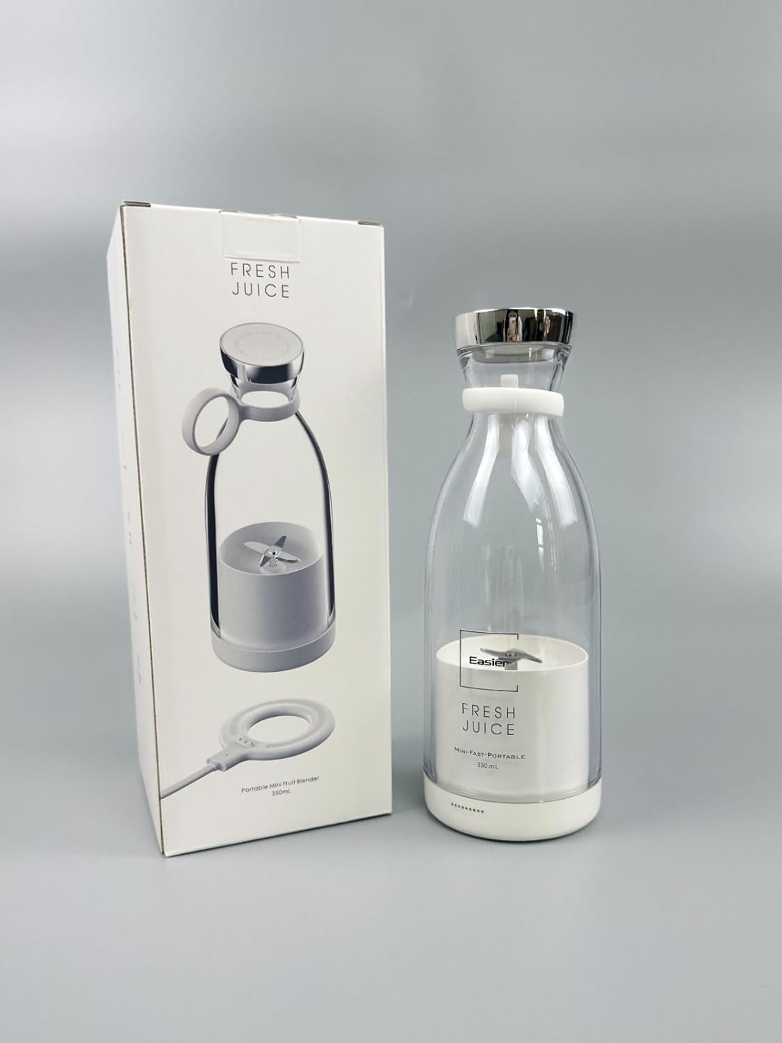 خلاط محمول بتصميم وجوده مميزه Easier Portable Glass Blender, 350mL, Mini Fast Portable Design with Handle 4 خلاط محمول بتصميم وجوده مميزه Easier Portable Glass Blender, 350mL, Mini Fast Portable Design with Handle - الصورة 4