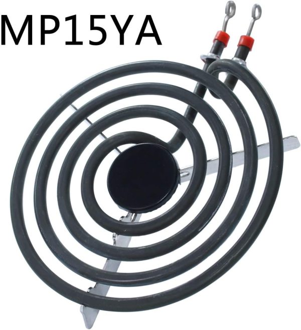 ⁦Ansoon MP22YA Electric Range Burner Coil Element Unit Set (2 pcs MP15YA 6" and 2 pcs MP21YA 8") with 4 Pack 330031 Surface Element Receptacle Kit Replacement Compatible for Whirlpool Ranges/Stoves⁩ - الصورة ⁦8⁩