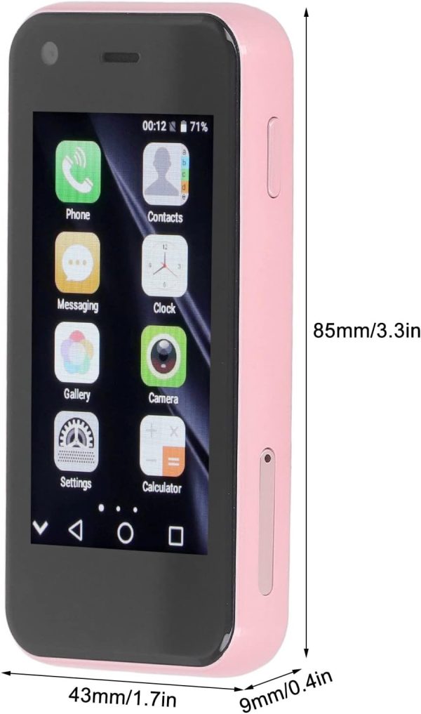 ⁦ACTEA Office and Home Small Cell Phone 2.5 Inch Screen Mini Smartphone for Communication(Green)⁩ - الصورة ⁦7⁩