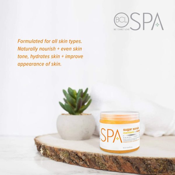 ⁦BCL SPA Sugar Scrub Mandarin + Mango, 16 oz⁩ - الصورة ⁦4⁩