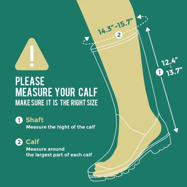 ⁦planone Tall rain Boots for Women and Waterproof Garden Shoes，Anti-Slipping Rainboots for Ladies with Comfortable Insoles，Stylish Light rain Shoes and Outdoor Work Shoes⁩ - الصورة ⁦7⁩
