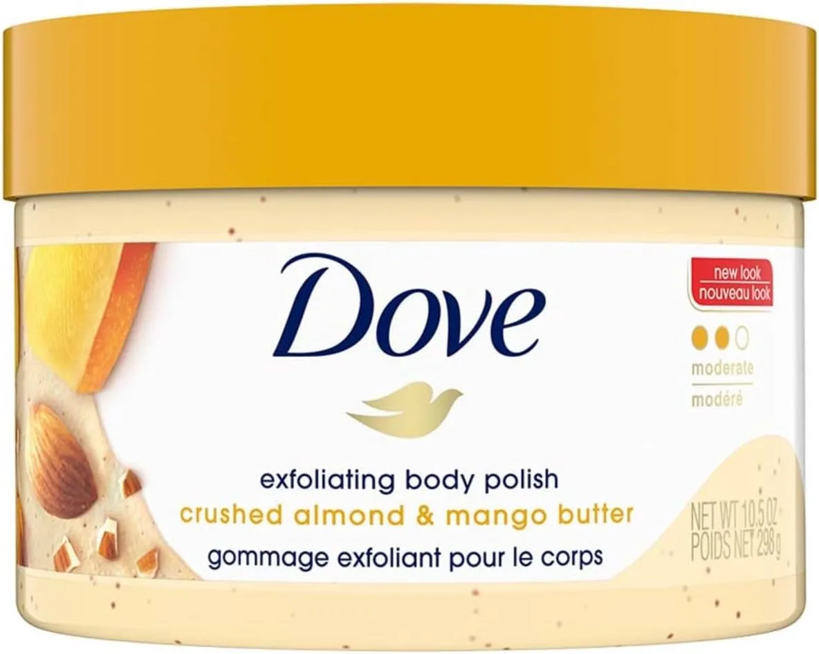 Dove Crushed Almond & Mango Butter Exfoliating Body Polish Scrub - 10.5 fl oz