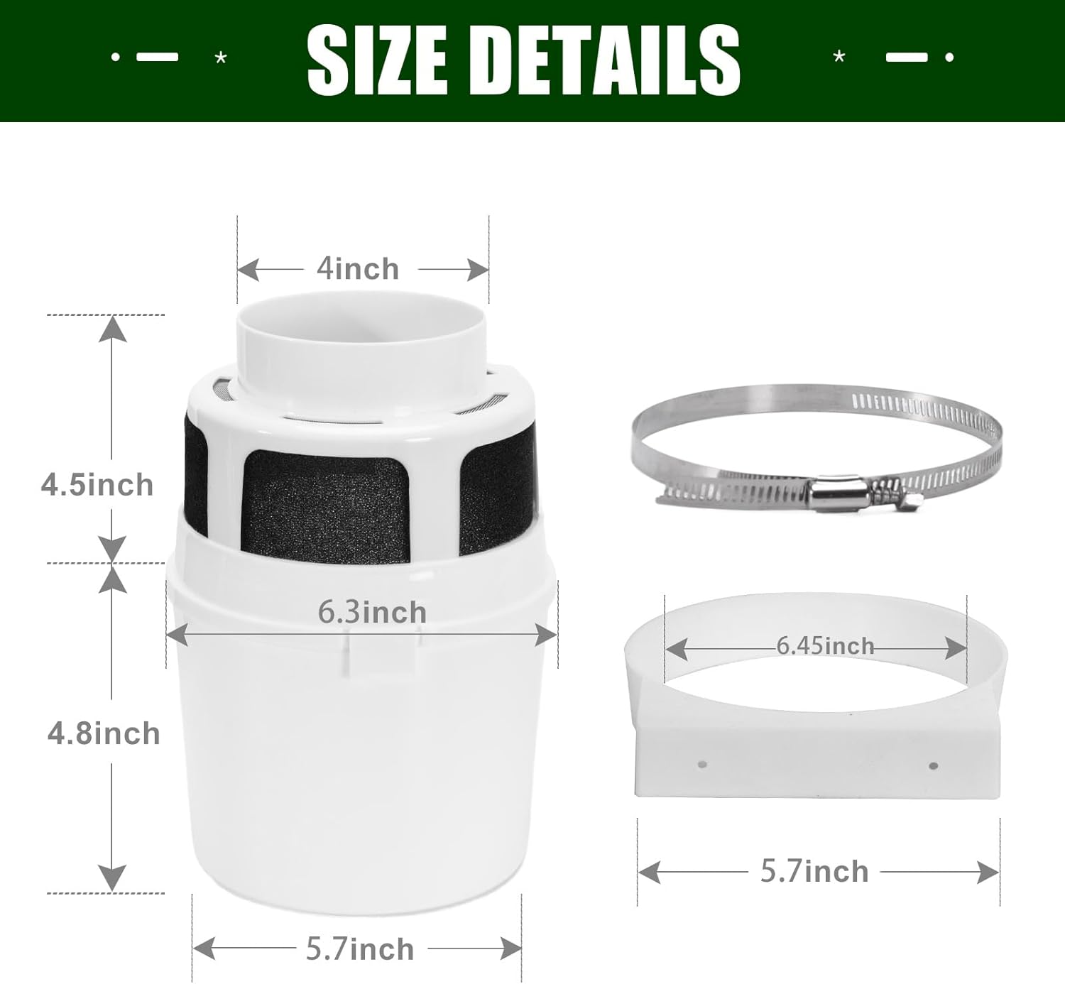 Upgraded Version - VIWINVELA 3 IN 1 Indoor Dryer Vent Kit with White Dryer Vent Hose - Dryer Lint Catcher Water Filter Bucket - Dryer Lint Trap for Electric Dryer 4 Upgraded Version - VIWINVELA 3 IN 1 Indoor Dryer Vent Kit with White Dryer Vent Hose - Dryer Lint Catcher Water Filter Bucket - Dryer Lint Trap for Electric Dryer - الصورة 4