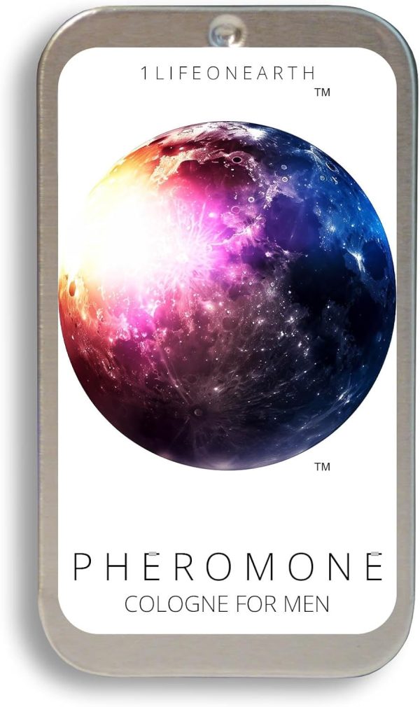 ⁦1Lifeonearth Pheromone Cologne for Men to Attract Women Solid Compact Tin 0.35 oz⁩ - الصورة ⁦2⁩