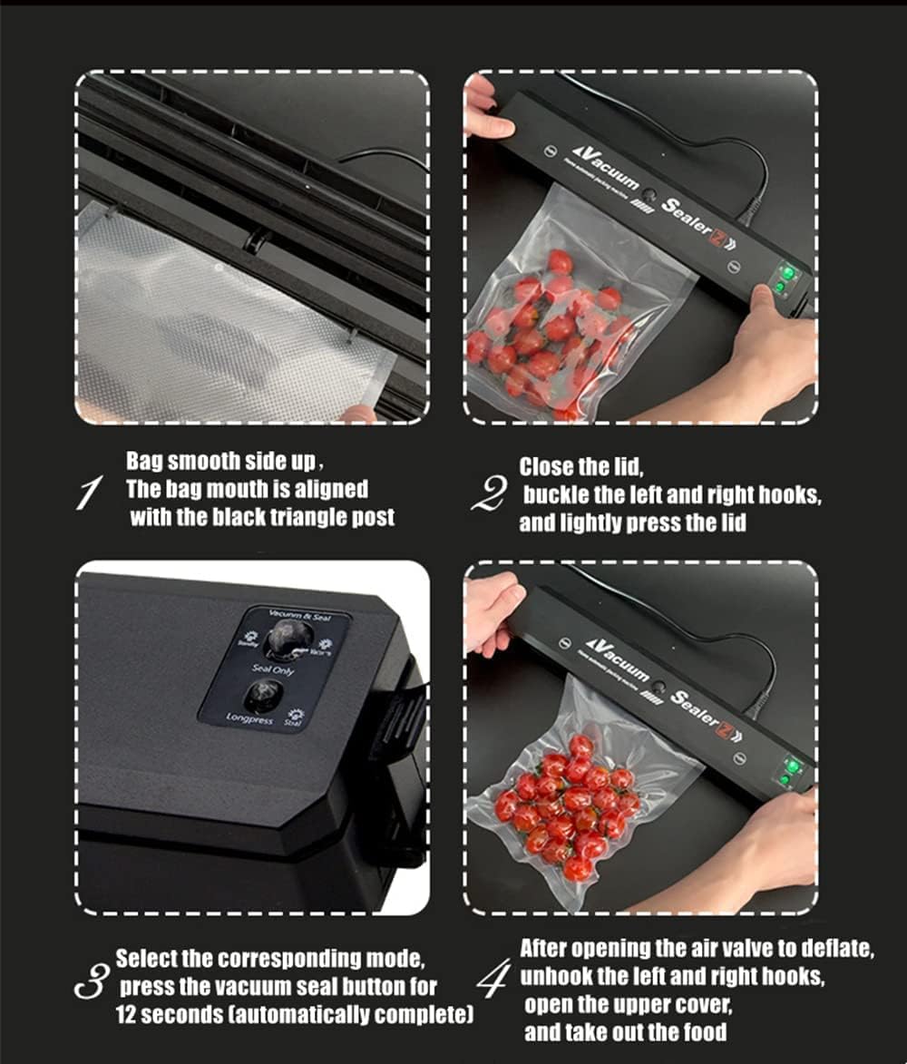 Hovico Vacuum Sealer Machine, Meat Sealer, Food Preserver portable small mini preservation automatic machine with 10 sealed bags 2 Hovico Vacuum Sealer Machine, Meat Sealer, Food Preserver portable small mini preservation automatic machine with 10 sealed bags - الصورة 2