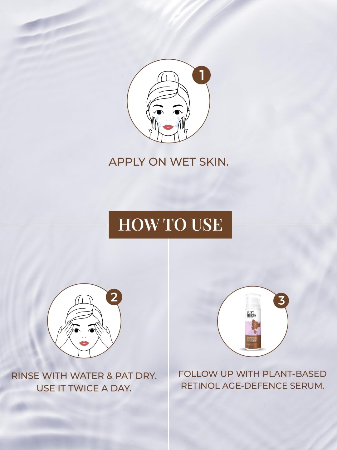 Just Herbs Plant-based Retinol Face Wash For Fine Lines,Wrinkles & Dark Spots All Skin Types Men & Women - 100ml 7 Just Herbs Plant-based Retinol Face Wash For Fine Lines,Wrinkles & Dark Spots All Skin Types Men & Women - 100ml - الصورة 7