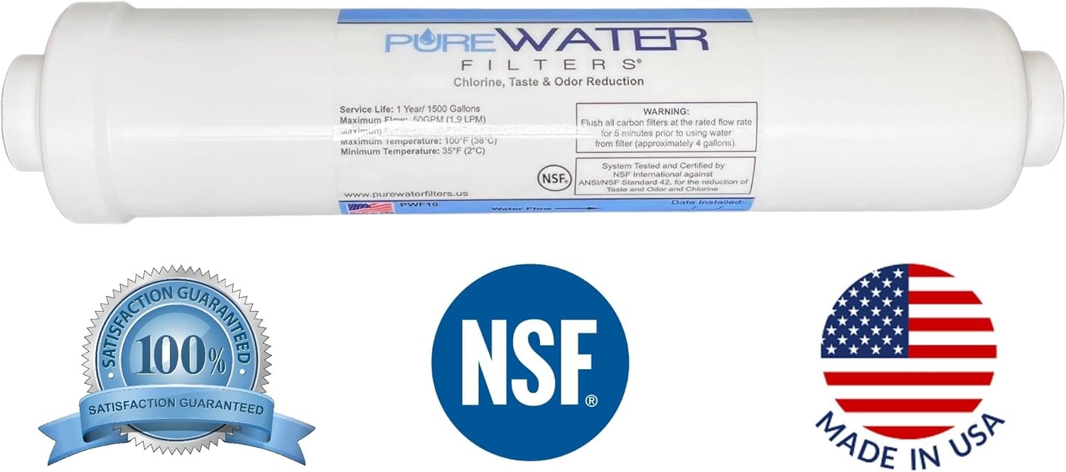 Inline Water Filter Kit for Ice Makers with 1/4" Tubing and a T-Connector 7 Inline Water Filter Kit for Ice Makers with 1/4" Tubing and a T-Connector - الصورة 7