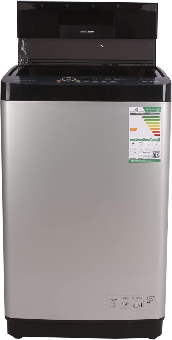 ⁦General Goldin 7 kg Top Loading Washing Machine with Apartment Washer and Dryer Combo | Model No GG7KTL8PN with 2 Years Warranty⁩ - الصورة ⁦3⁩