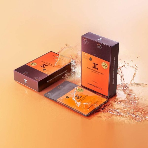 ⁦JAYJUN Real Water Brightening Black Mask 25ml (10 Masks)⁩ - الصورة ⁦4⁩