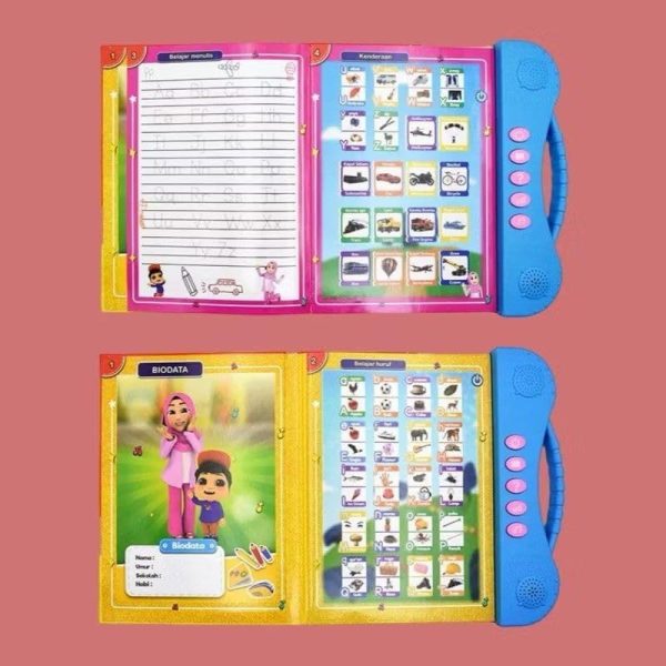 ⁦Leno Arabic English Letters Alphabet Kids Preschool E Books Point Reading Toy Smart Audio Billingual Ebook Learning Book⁩ - الصورة ⁦9⁩