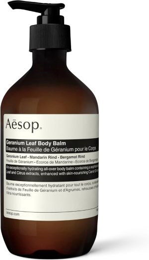 Aesop Geranium Leaf Body Balm | 500mL/16.67oz | Paraben, Cruelty-free & Vegan