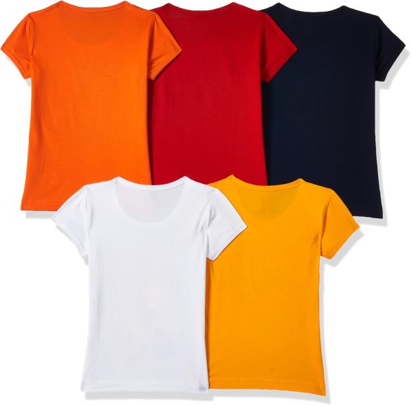 ⁦T2F girls Girls Tshirt T-Shirt (pack of 5)⁩ - الصورة ⁦2⁩