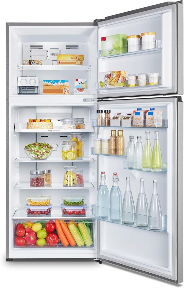 ⁦Hisense 355 Ltr Refrigerator Total No Froast Less Noise Multi Air Flow Metal Cooling Inverter Compressor RT48W2NOI⁩ - الصورة ⁦3⁩