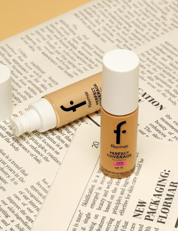 ⁦Flormar Perfect Coverage Foundation 103 Creamy Beige⁩ - الصورة ⁦6⁩