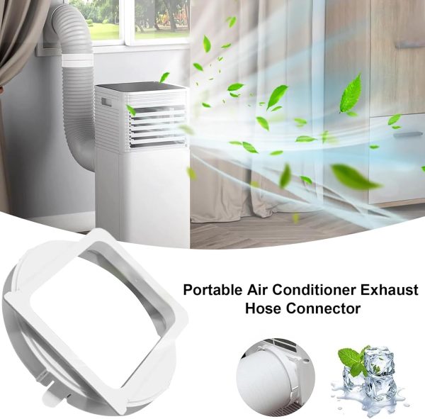 ⁦Portable AC Exhaust Hose Coupler | Air Conditioner Port Connector | Venting Exhaust Coupler Replacement Accessories for Vehicle Portable AC Home⁩ - الصورة ⁦9⁩
