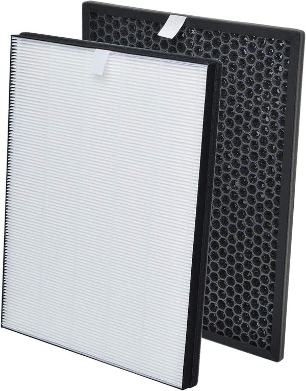 FY1413/40 Active Carbon & FY1410/40 HEPA Replacement Filter Set Compatible with Philips Air Purifier Series 1000 1000i, Replace AC1214 AC1215 AC1217 AC2729(HEPA Filter + Activated Carbon Filter)