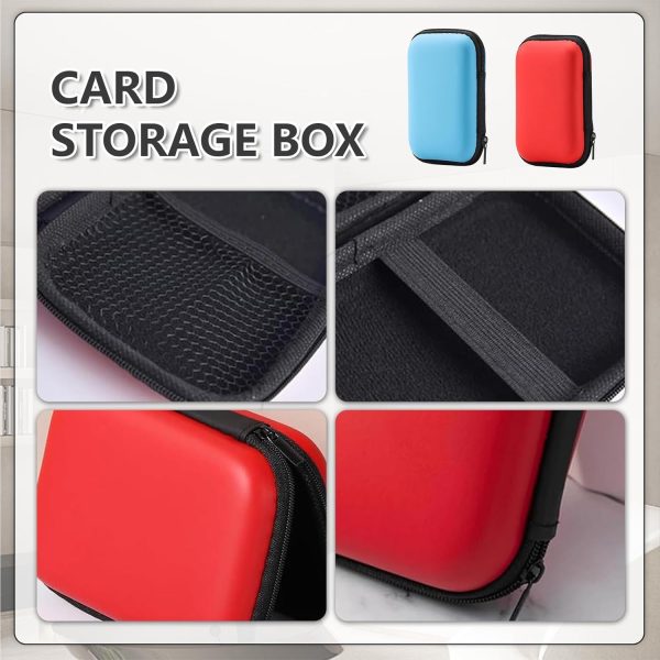 ⁦ALMEKAQUZ Playing Card Box, Robust Card Box, Playing Cards Case, Card Game Box, for Flip Card Game, Extreme Cabo Card Game(Pack of 2, Blue, Red)⁩ - الصورة ⁦6⁩