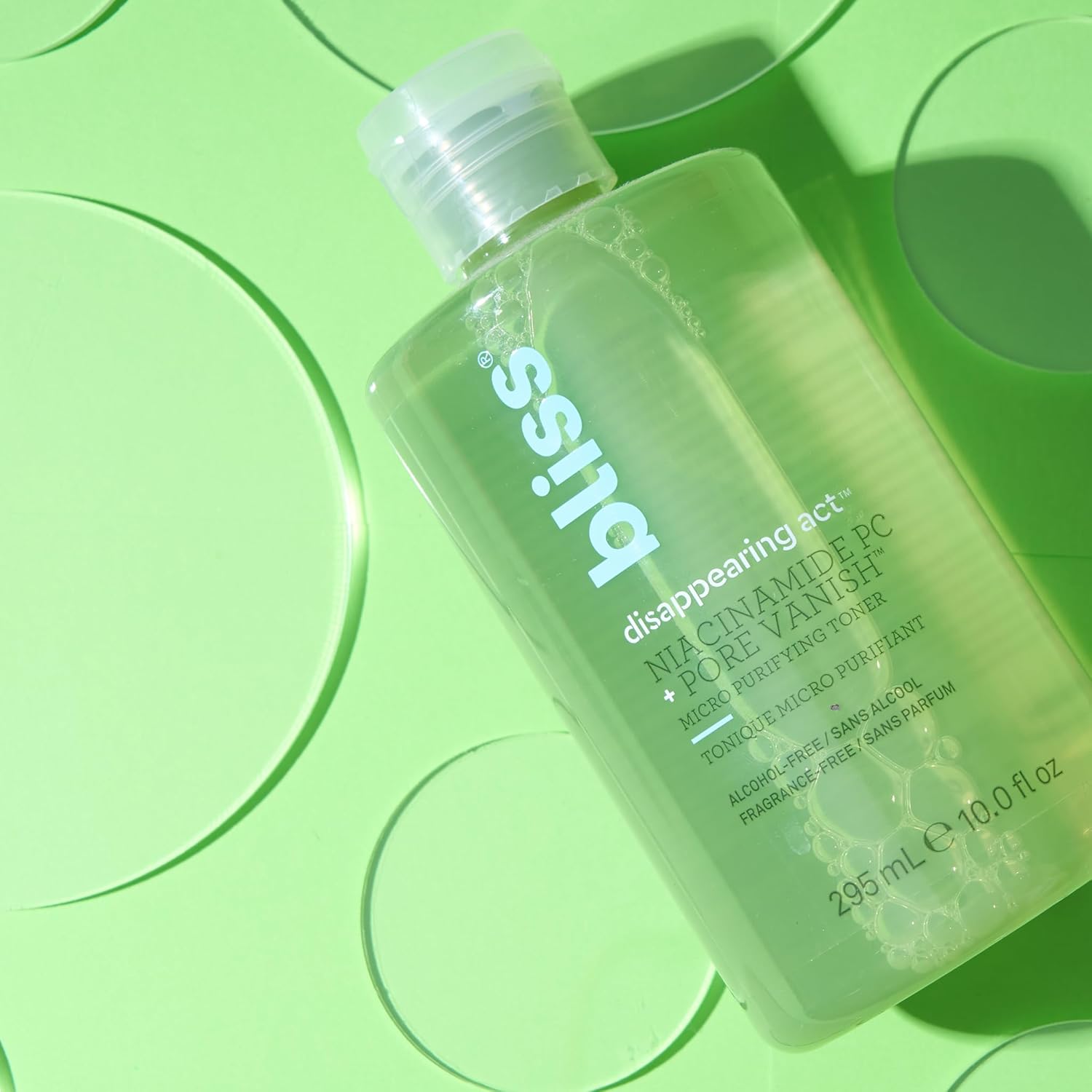 Bliss Disappearing Act Niacinamide Toner - 10 Fl Oz - Pore Vanish Complex - Purifies and Minimizes Pores - Alcohol-Free Face Toner - Clean - Vegan & Cruelty Free 7 Bliss Disappearing Act Niacinamide Toner - 10 Fl Oz - Pore Vanish Complex - Purifies and Minimizes Pores - Alcohol-Free Face Toner - Clean - Vegan & Cruelty Free - الصورة 7