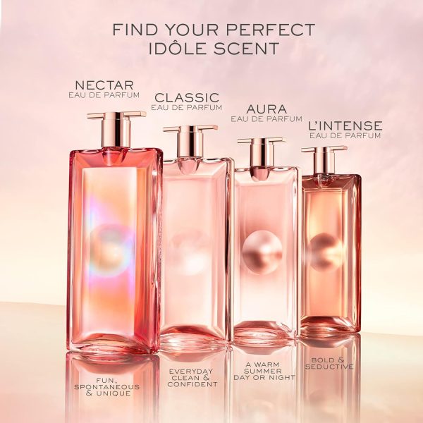 ⁦Lancôme Idôle Eau de Parfum - Long Lasting Fragrance with Notes of Bergamont, Jasmine & Vanilla - Fresh & Floral Women's Perfume - 0.85 Fl Oz⁩ - الصورة ⁦4⁩