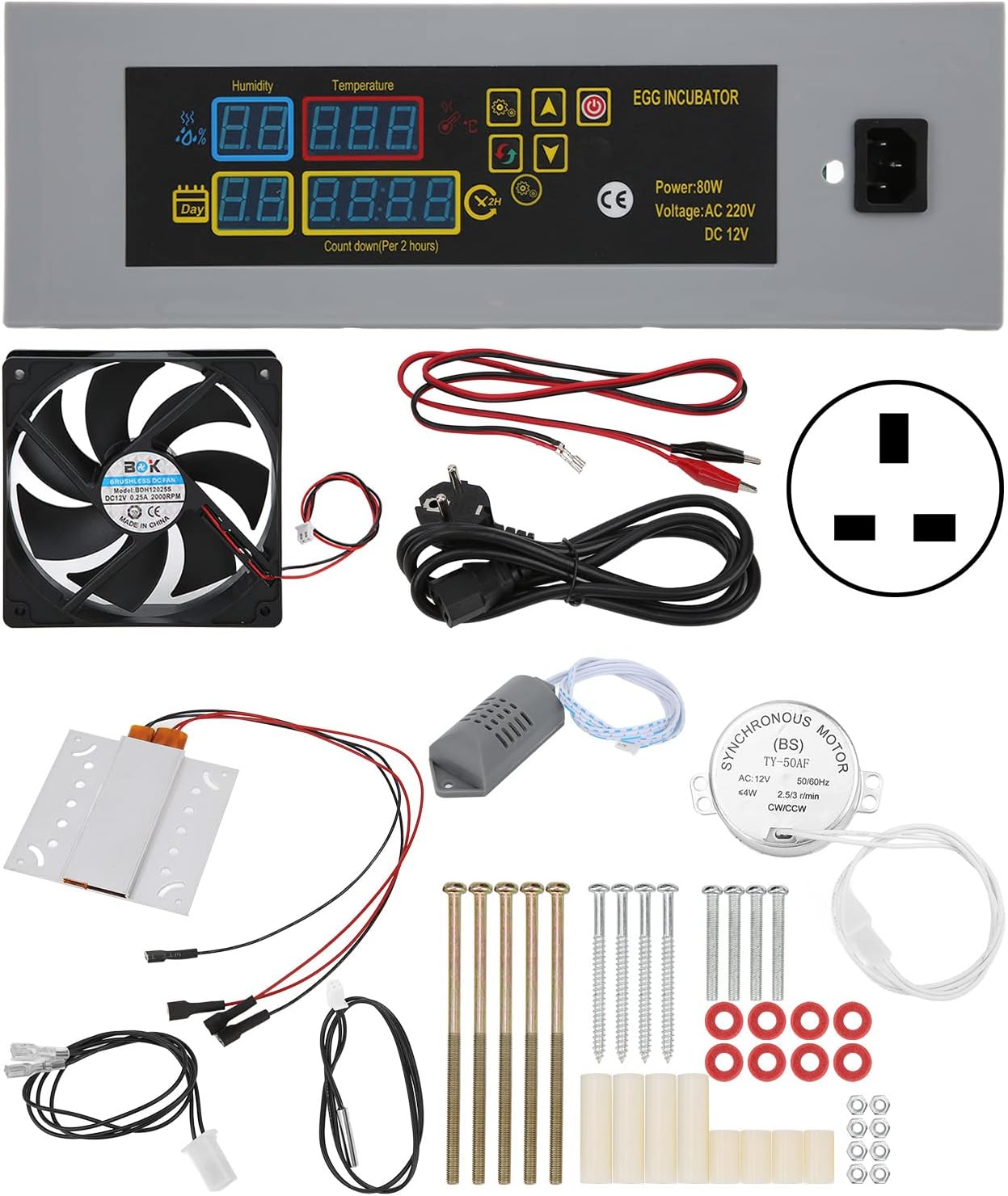 CHDE Digital Mini Fully Automatic Egg Incubator, Digital Poultry Incubator Stable Practical for Egg Incubator for Poultry Incubator(#3) 1 CHDE Digital Mini Fully Automatic Egg Incubator, Digital Poultry Incubator Stable Practical for Egg Incubator for Poultry Incubator(#3)