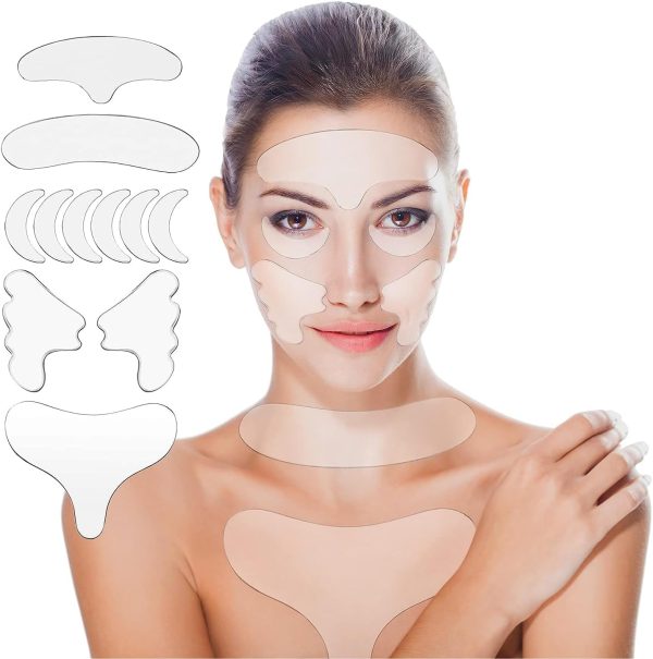⁦11 Pcs Forehead Wrinkle Patches for Women,Frownies Forehead Facial Patches Anti Wrinkle Tape⁩ - الصورة ⁦8⁩