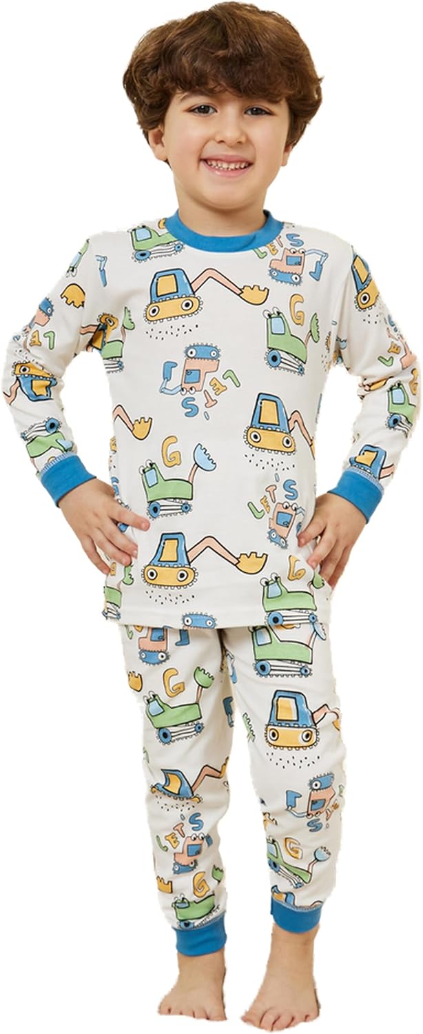 طقم بيجامة وتيشرت مطبوع عليه رسومات للاولاد من ستايلي 1 طقم بيجامة وتيشرت مطبوع عليه رسومات للاولاد من ستايلي