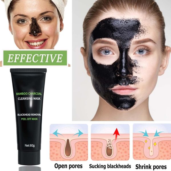 ⁦TERRIFI Blackhead Remover Mask, Activated Charcoal Peel-Off Mask for Deep Cleansing and Purifying, Blackhead Removal for Face and Nose, Suitable for All Skin Types⁩ - الصورة ⁦6⁩