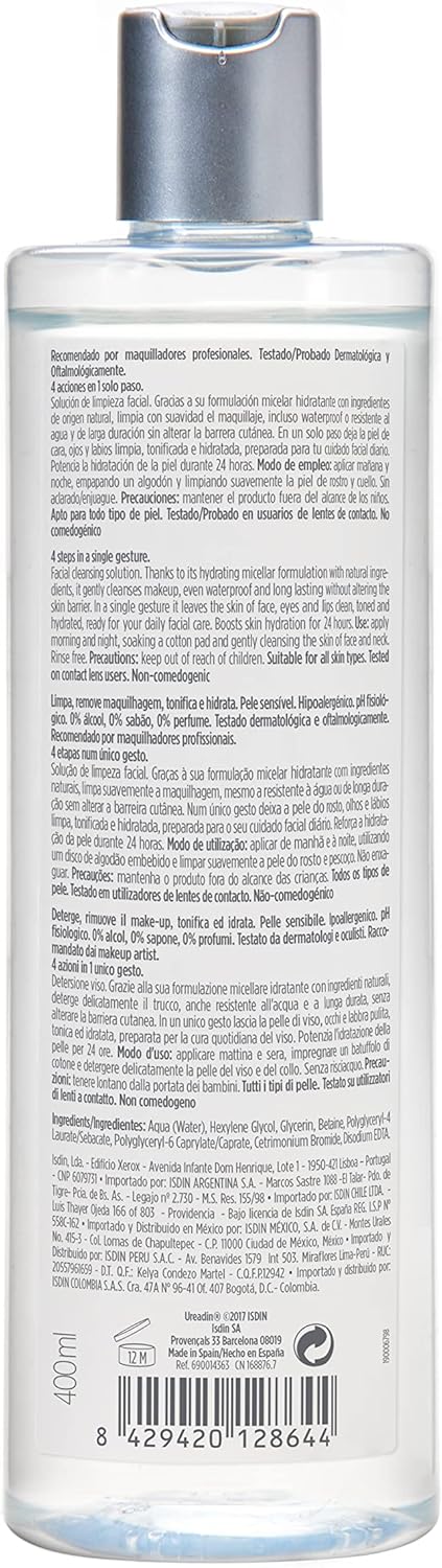 ISDIN Micellar Solution 400ml 8 ISDIN Micellar Solution 400ml - الصورة 8