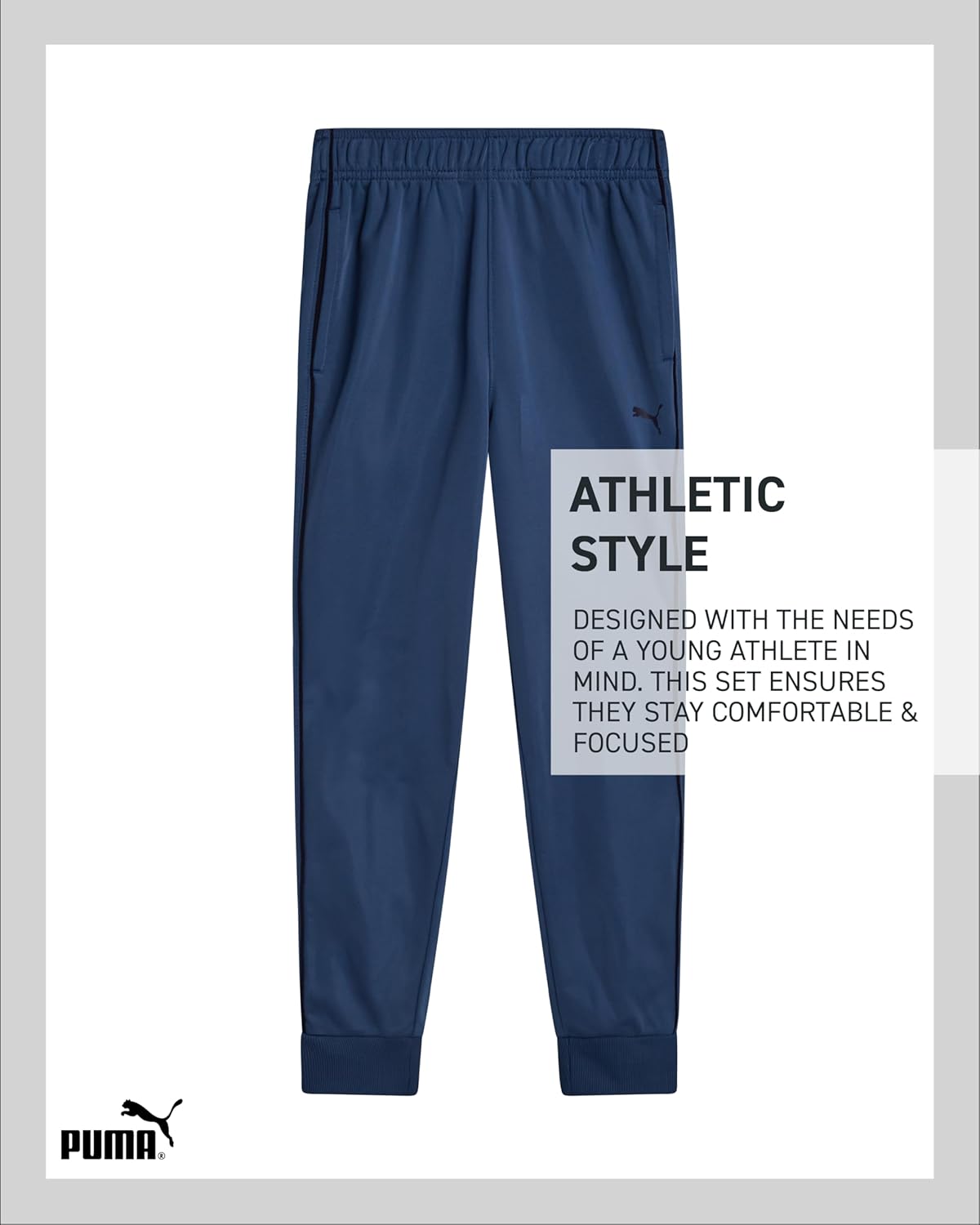 طقم سروال للأولاد - طقم ملابس رياضية من التريكو، سويت شيرت بسحاب وسروال رياضي اكتيف - طقم ملابس رياضية للأولاد من بوما، لعمر 4-16 عامًا، قطعتين 6 طقم سروال للأولاد - طقم ملابس رياضية من التريكو، سويت شيرت بسحاب وسروال رياضي اكتيف - طقم ملابس رياضية للأولاد من بوما، لعمر 4-16 عامًا، قطعتين - الصورة 6