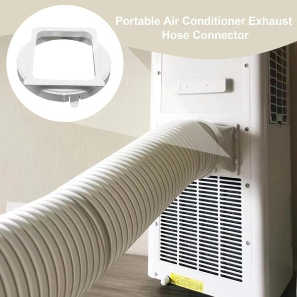 ⁦Portable AC Exhaust Hose Coupler | Air Conditioner Port Connector | Venting Exhaust Coupler Replacement Accessories for Vehicle Portable AC Home⁩ - الصورة ⁦3⁩