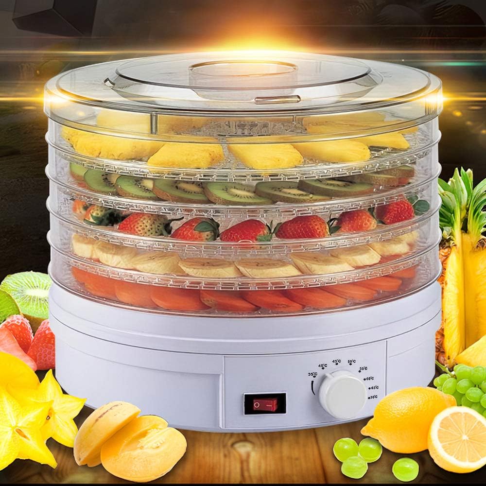 Mingzhe Electric Food Dehydrator hine 5 Tray Ti Fruit Dry Beef Jerky s Dry with Adjustable Thermostat 8 Mingzhe Electric Food Dehydrator hine 5 Tray Ti Fruit Dry Beef Jerky s Dry with Adjustable Thermostat - الصورة 8