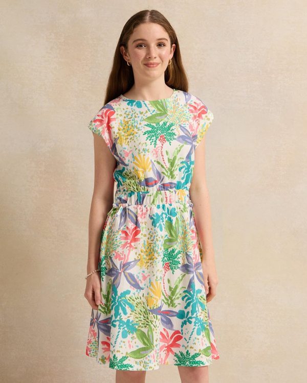 ⁦REDTAG Senior Girls Assorted Printed Tropical Dress⁩ - الصورة ⁦2⁩