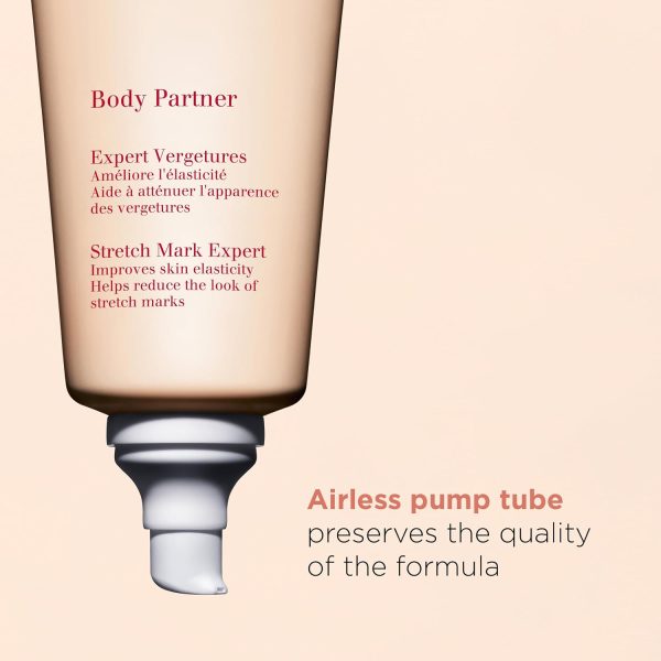 ⁦Clarins, Expert Ounce, Clarins Body Partner Stretch Mark Cream, 5.8 Fl Oz (3380810277807)⁩ - الصورة ⁦5⁩