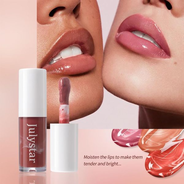 ⁦TERRIFI Hydrating & Plumping Lip Gloss with Big Brush Head, Tinted Butter Lip Gloss, Long-Lasting Shimmery Lip Oil for Fuller Lips, Highly Pigmented Moisturizing Lip Glaze (3 Colors, 3 Pcs)⁩ - الصورة ⁦2⁩
