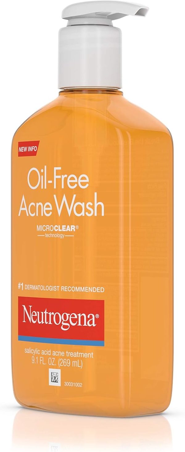 ⁦Neutrogena Acne Wash, Oil-Free, 9.1 Oz.⁩ - الصورة ⁦8⁩