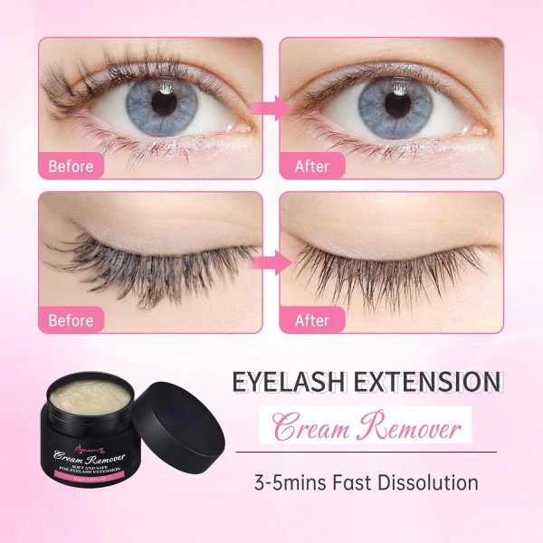 ⁦Beauty7 Lash Remover Cream 15g, Eyelash Extensions Remover Cream Safe Adhesive Bonder Eeylashes Glue Remover Fast Dissolution Low Irritation Eyelash Extension Supplies⁩ - الصورة ⁦6⁩