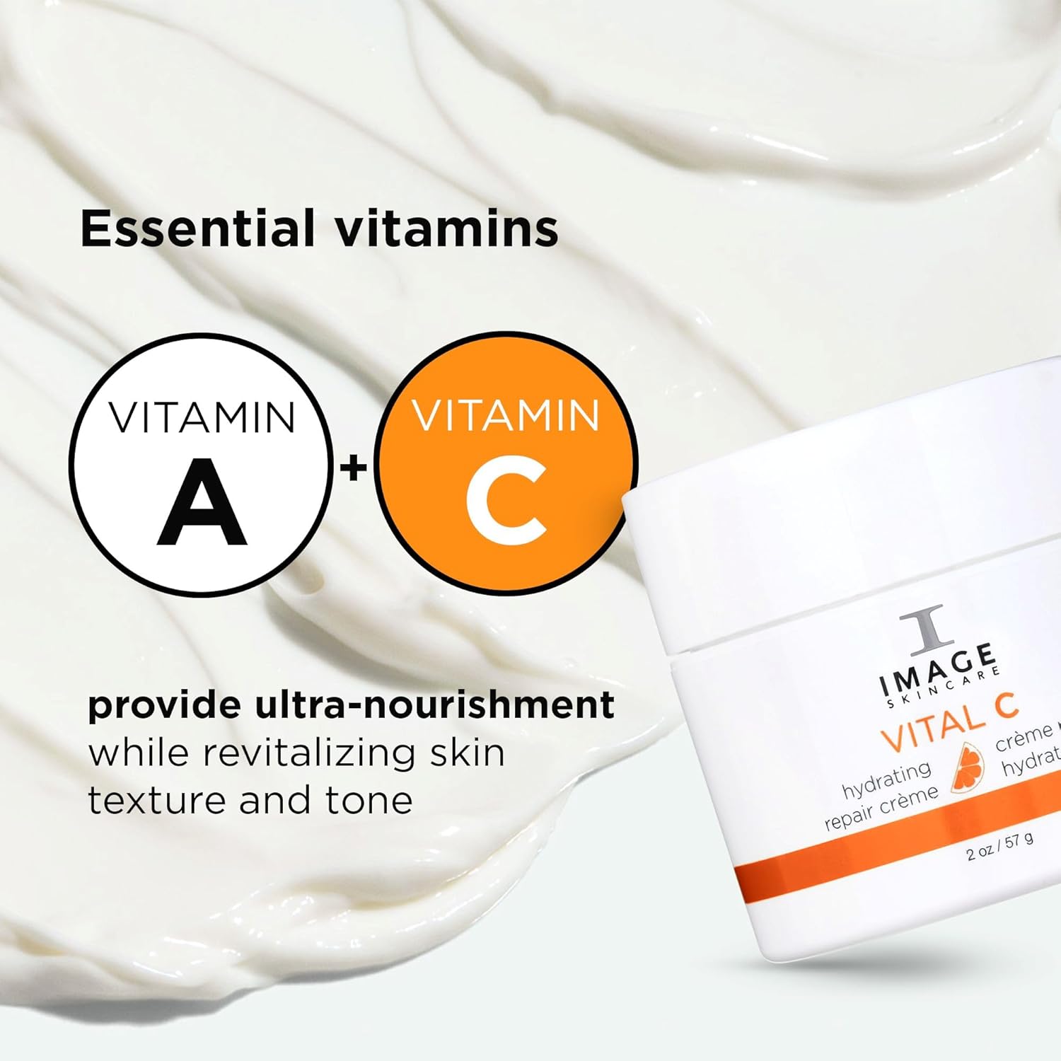 IMAGE Skincare, VITAL C Hydrating Repair Cr?me, Anti-Aging Face Night Cream with Hyaluronic Acid, 2 fl oz 3 IMAGE Skincare, VITAL C Hydrating Repair Cr?me, Anti-Aging Face Night Cream with Hyaluronic Acid, 2 fl oz - الصورة 3