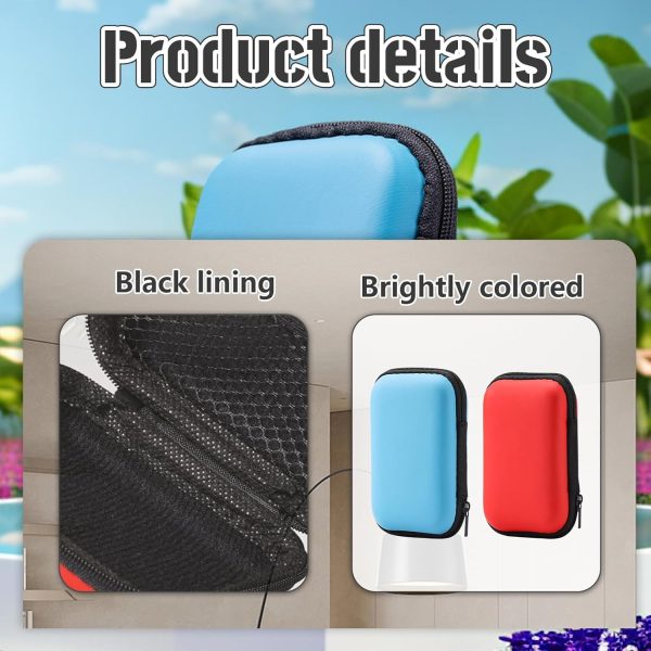 ⁦ALMEKAQUZ Playing Card Box, Robust Card Box, Playing Cards Case, Card Game Box, for Flip Card Game, Extreme Cabo Card Game(Pack of 2, Blue, Red)⁩ - الصورة ⁦5⁩