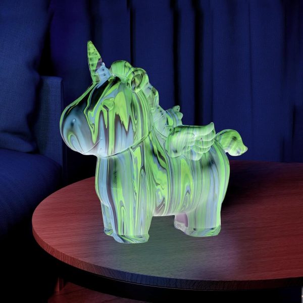 ⁦Beauenty Unicorn Paint Pouring Art Kit，Luminous Toy，Craft Kit Suitable for Children Aged 6-12，Girls and Boys, Children's Birthday Gift Toy, 4 5 6 7 8 9 10+⁩ - الصورة ⁦7⁩