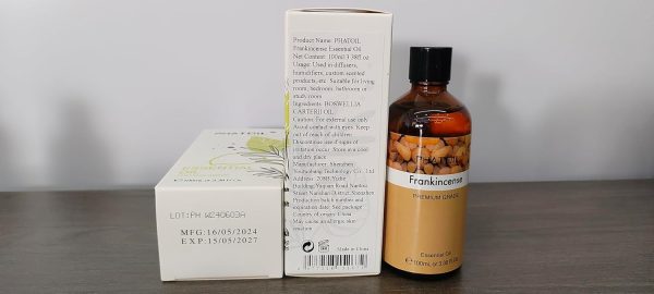 ⁦PHATOIL Frankincense Essential Oil 100ML, Pure Premium Grade Frankincense Essential Oils for Diffuser, Humidifier, Aromatherapy, Candle Making⁩ - الصورة ⁦8⁩