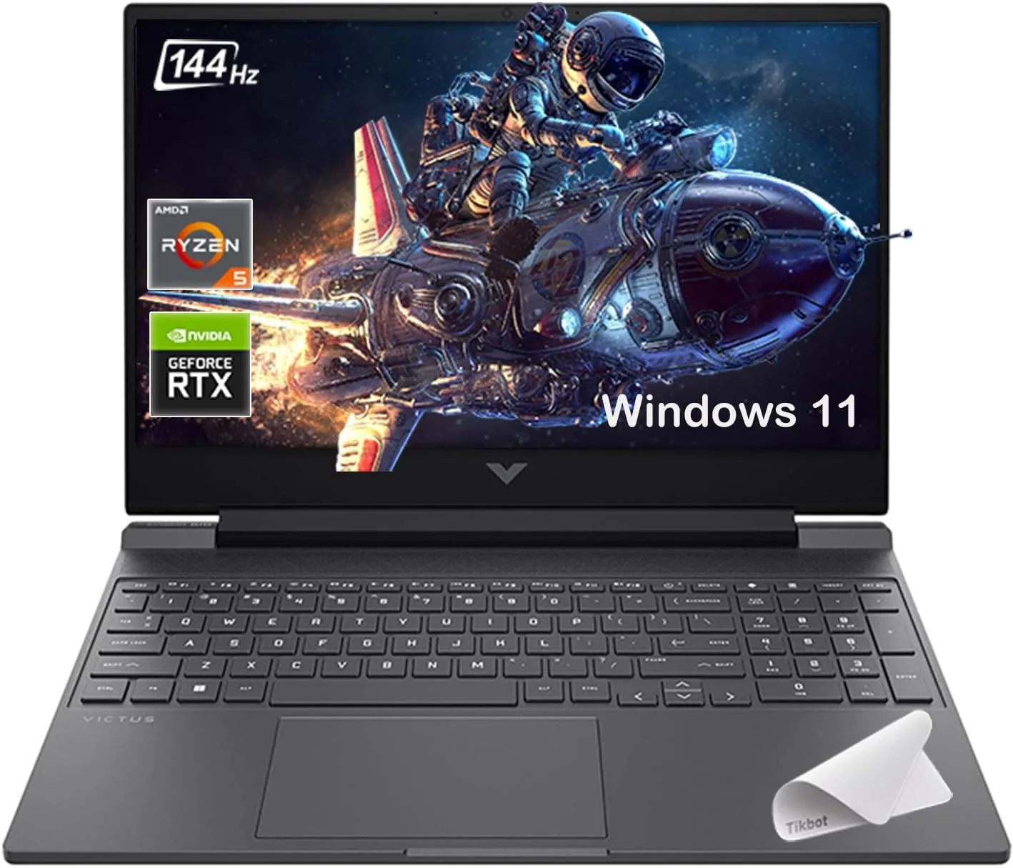 HP Victus 15.6" 144Hz Full HD Gaming Laptop - AMD Ryzen 7 7445HS- NVIDIA GeForce RTX 4050-Windows 11-Copilot-with Mouse Pad (64GB RAM |1TB PCIe SSD+Mouse pad)
