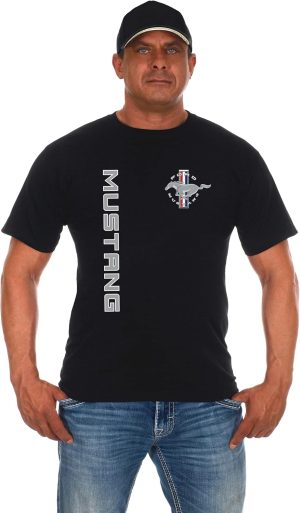JH Design Men's Ford Mustang Classic T-Shirt Short Sleeve Crew Neck Shirt