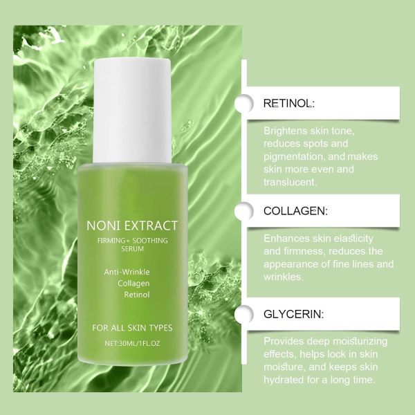 ⁦KASTWAVE Facial Hydration Serum, Noni Energy Ampoule with Noni Fruit Extract, Hydrating, Moisturizing & Soothing Serum for Wrinkles & Fine Lines, Firming Skin, Anti Aging Moisturizer for Women⁩ - الصورة ⁦4⁩