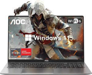 2025 AMD Laptop Computer with Ryzen 7 5700U (8C/16T, Up to 4.3GHz) Radeon RX Vega 8 Graphics Laptop 16GB RAM 512GB NVMe SSD, Windows 11, 16.1 FHD Display, WiFi 6, 53Wh Battery,HDMI, Webcam, Backlit KB