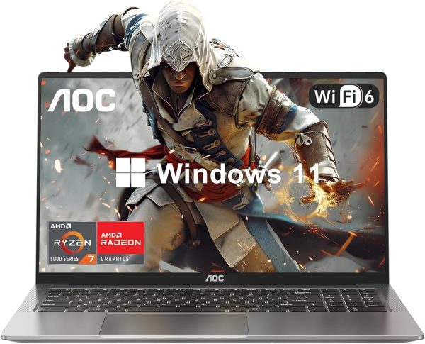 2025 AMD Laptop Computer with Ryzen 7 5700U (8C/16T, Up to 4.3GHz) Radeon RX Vega 8 Graphics Laptop 16GB RAM 512GB NVMe SSD, Windows 11, 16.1 FHD Display, WiFi 6, 53Wh Battery,HDMI, Webcam, Backlit KB