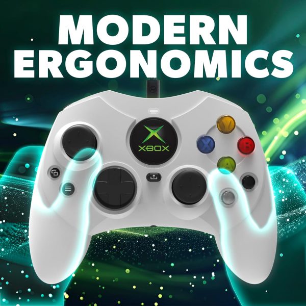⁦Hyperkin DuchesS Wired Controller - White - Officially licensed S Controller replica for use with Xbox Series X|S, Xbox One, Windows 10|11, PC, Video Game Controller with Hall Effect Sticks, 3.5MM,⁩ - الصورة ⁦8⁩