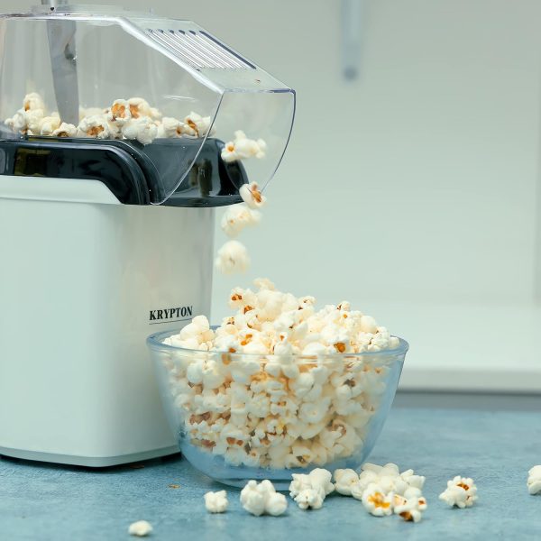 ⁦Krypton Popcorn Maker, Hot Air Popcorn Popper Maker, KNPM6301 | 1200W Electric Popcorn Machine | No Oil Healthy Snack | Perfect for Home, Party and Family⁩ - الصورة ⁦5⁩