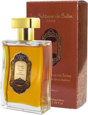 La Sultane de Saba - Amber Vanilla Patchouli Perfume, 100ml - Traveling on the road of Spices - Ayurvedic treatment