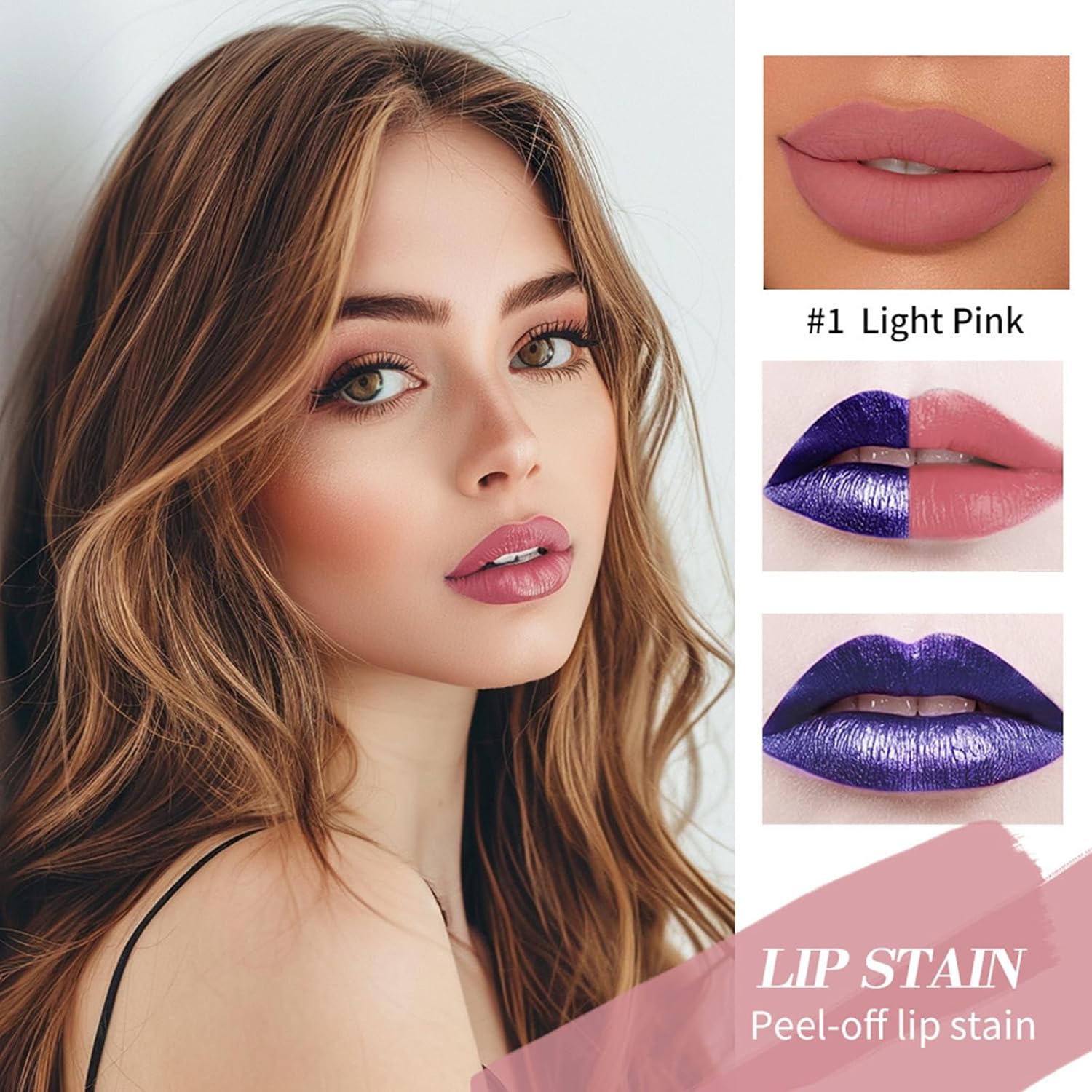 Jxfnogn Peel Off Lip liner Tattoo, Long-Lasting Matte Finish, Lock Color, Waterproof, Sweat Proof, Non Shedding, Easy to Apply, Non Drying, 01 2 Jxfnogn Peel Off Lip liner Tattoo, Long-Lasting Matte Finish, Lock Color, Waterproof, Sweat Proof, Non Shedding, Easy to Apply, Non Drying, 01 - الصورة 2
