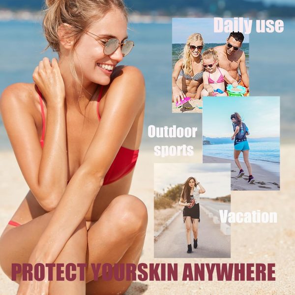 ⁦KASTWAVE Sun Cream Spf50, Sakura Spf 50 Face Moisturiser for Daily UVA UVB - Moisturizing Suncream for Oily Skin - No White Cast & Non-Greasy Lightweight Texture - Lotion Sunscreen Even Skin Tone⁩ - الصورة ⁦7⁩